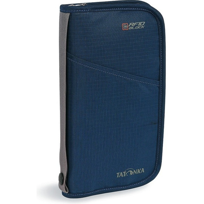 Плоская сумка для документов с защитой данных TATONKA TRAVEL ZIP L RFID navy 2957,004 - navy